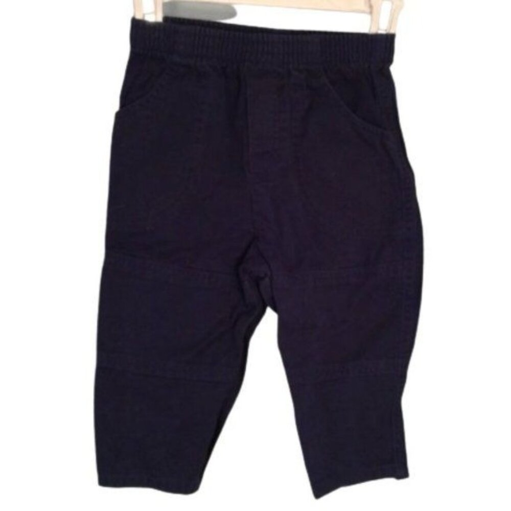 T.K.S. Basics Size 18 Mos Toddler Boys Navy Elastic Waist Pull on Pants